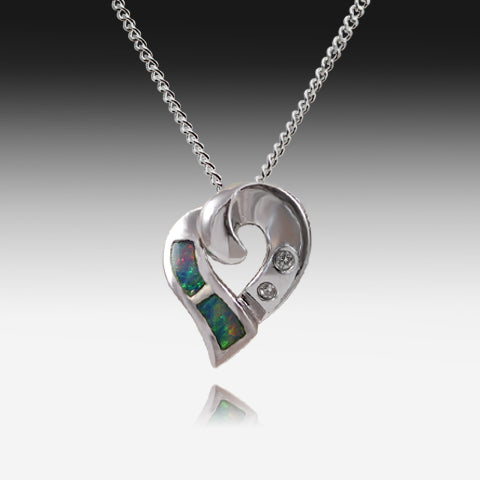 STERLING SILVER HEART SHAPE PENDANT