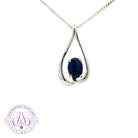 Sterling Silver Black Opal pendant