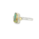 14kt White Gold Boulder Opal 1.8ct and Diamond Opal ring - Masterpiece Jewellery Opal & Gems Sydney Australia | Online Shop