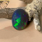 Black Opal Blue Green Oval 10.04ct - Masterpiece Jewellery Opal & Gems Sydney Australia | Online Shop