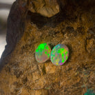 Pair of Black Opals 1.34ct - Masterpiece Jewellery Opal & Gems Sydney Australia | Online Shop