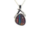 Sterling Silver freeform Opal triplet 25x13mm - Masterpiece Jewellery Opal & Gems Sydney Australia | Online Shop