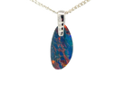 Silver Opal doublet 19x7mm pendant - Masterpiece Jewellery Opal & Gems Sydney Australia | Online Shop