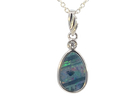 Sterling Silver Opal doublet 22x8.7mm pendant - Masterpiece Jewellery Opal & Gems Sydney Australia | Online Shop