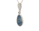 Sterling Silver Opal doublet 22x8.7mm pendant - Masterpiece Jewellery Opal & Gems Sydney Australia | Online Shop