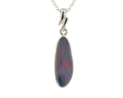 Sterling Silver Opal doublet pendant 17.5x5.4mm - Masterpiece Jewellery Opal & Gems Sydney Australia | Online Shop