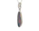 Sterling Silver Opal doublet pendant 17.5x5.4mm - Masterpiece Jewellery Opal & Gems Sydney Australia | Online Shop