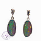 Sterling Silver dangling freeform Opal triplet earrings - Masterpiece Jewellery Opal & Gems Sydney Australia | Online Shop