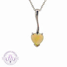 Sterling Silver heart shape Light Opal pendant - Masterpiece Jewellery Opal & Gems Sydney Australia | Online Shop