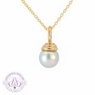 9kt Yellow Gold pendant 7mm South Sea Pearl - Masterpiece Jewellery Opal & Gems Sydney Australia | Online Shop