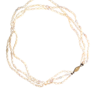 3 strand Natural Freshwater pearls with 14kt Yellow Gold clasp - Masterpiece Jewellery Opal & Gems Sydney Australia | Online Shop