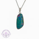 Sterling Silver Red Blue Opal doublet 23x11mm pendant - Masterpiece Jewellery Opal & Gems Sydney Australia | Online Shop