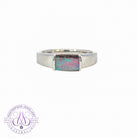 Sterling Silver Boulder Opal 8x5.3mm ring - Masterpiece Jewellery Opal & Gems Sydney Australia | Online Shop