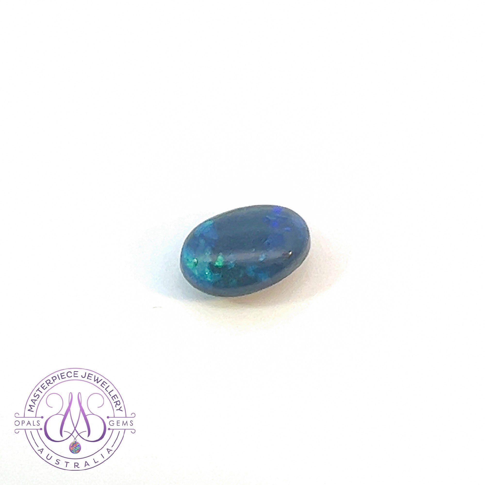 One Black Opal oval 2.05ct Blue Green