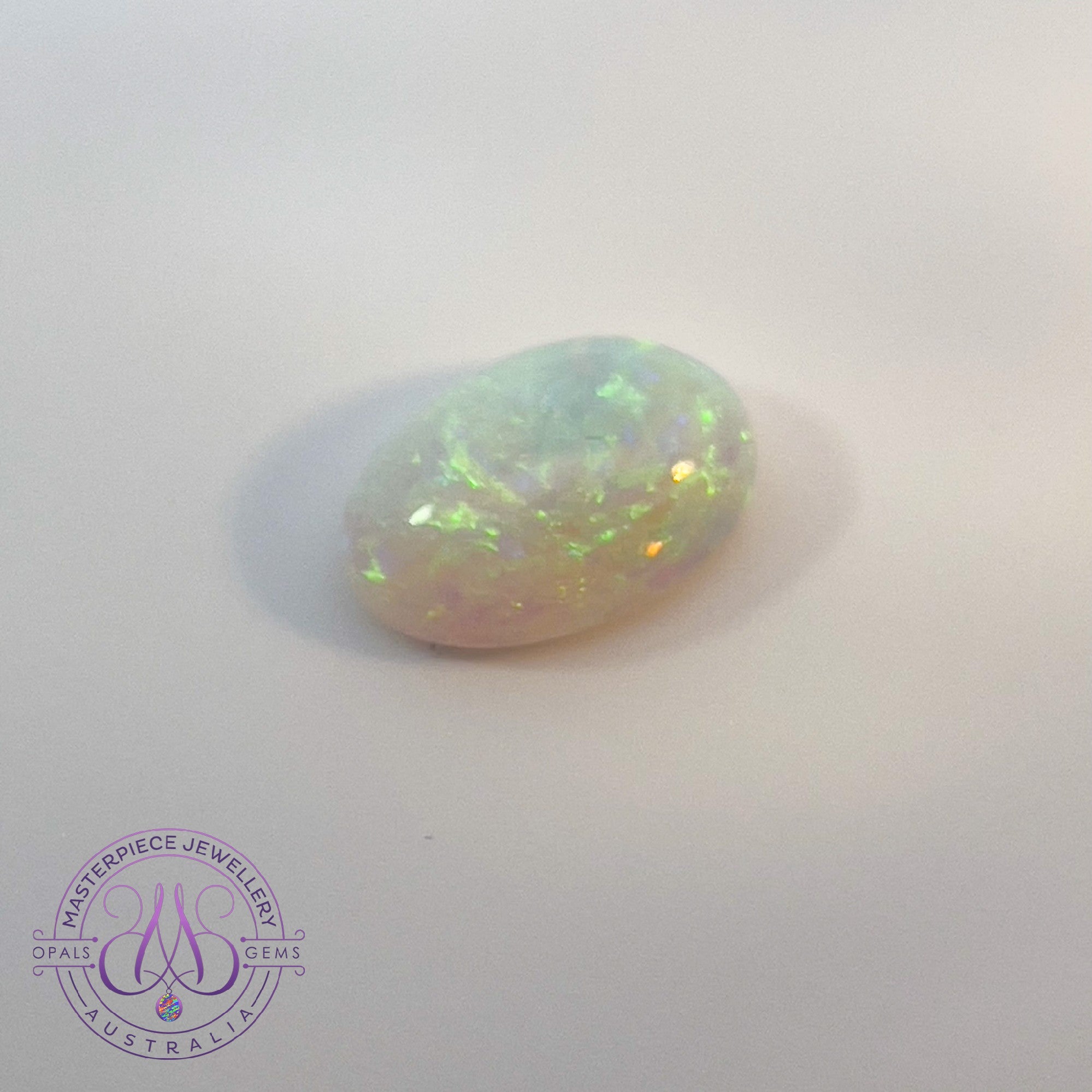 One Oval White Opal 5.86ct