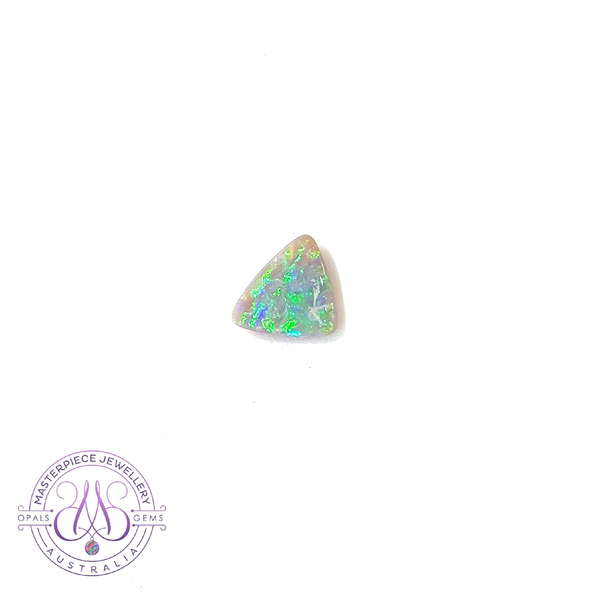 Triangle shape loose Opal Black 1.77ct