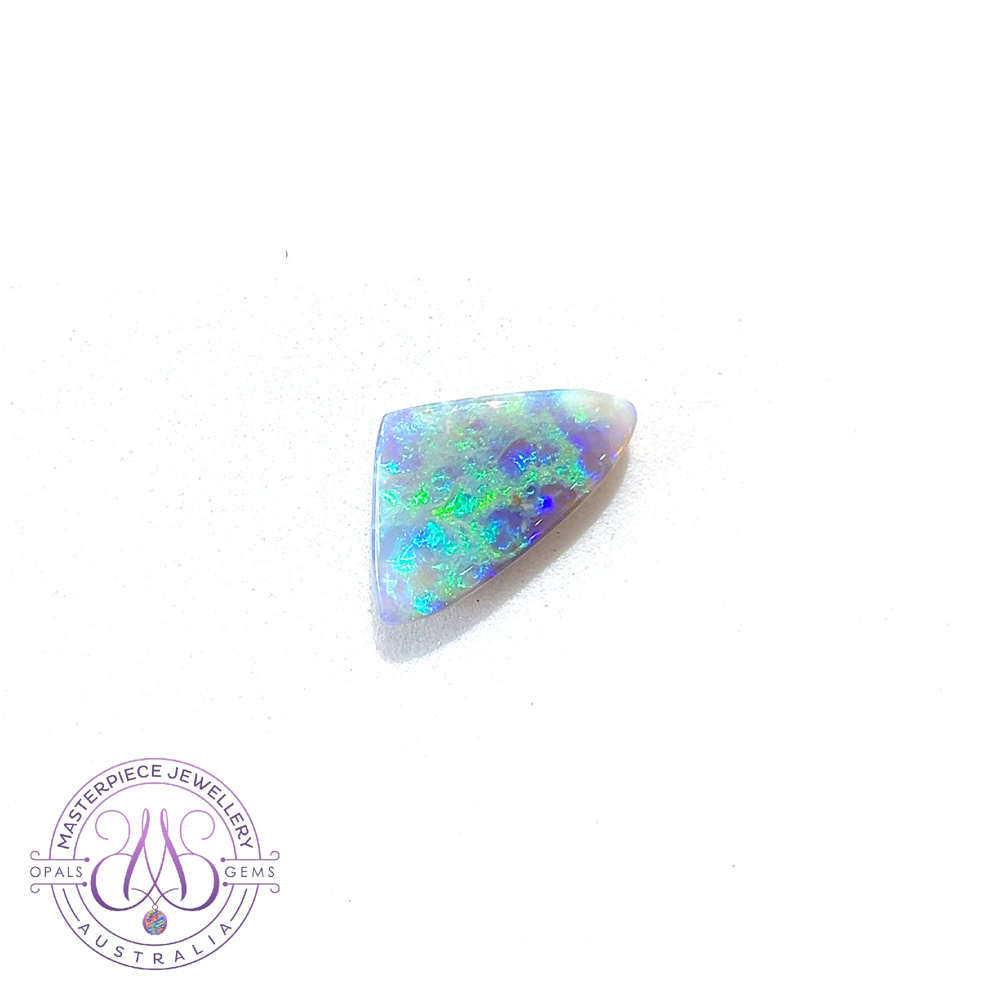 One triangular shape Semi Black Opal 5.81ct