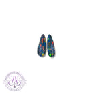 Pair of Opal doublets long shape 3.31ct