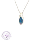 Sterling Silver matte Opal doublet pendant