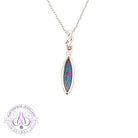 Sterling Silver Marquise Opal doublet pendant