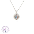 Sterling Silver Circle shape Opal doublet pendant