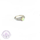 Sterling Silver Opal 0.6ct ring