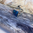 Sterling Silver Boulder opal 4.9ct bezel set ring - Masterpiece Jewellery Opal & Gems Sydney Australia | Online Shop