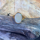 Gold plated Sterling Silver Light Opal 2.8ct ring bezel - Masterpiece Jewellery Opal & Gems Sydney Australia | Online Shop