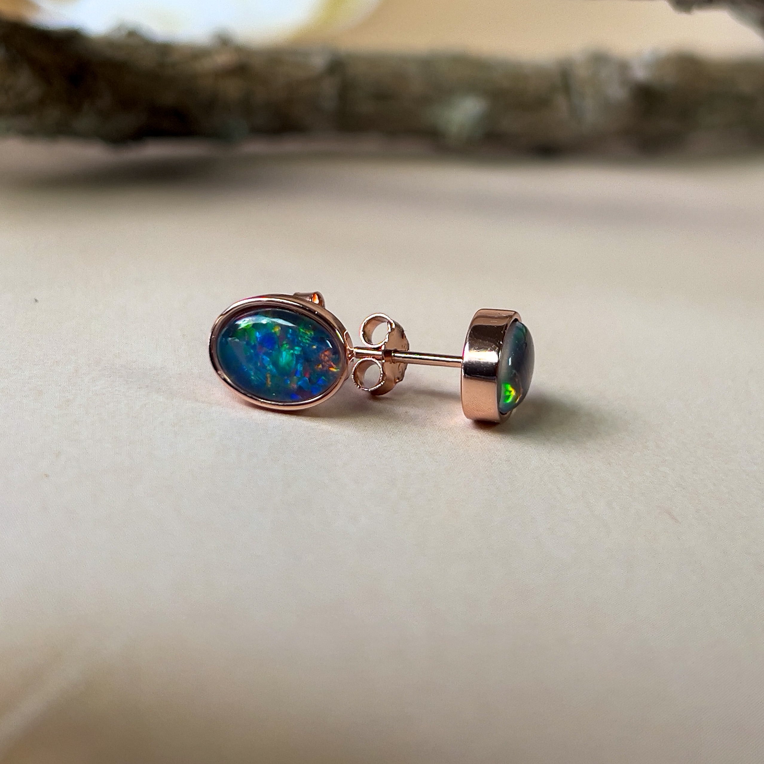 Pink Opal Copper outlets Turquoise Studs, Handmade Silver Studs, Minimalist Studs, Women Studs, Gift For Wife, Perfect Gift For Her