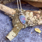 Sterling Silver Opal doublet 12.7x7.5mm pendant - Masterpiece Jewellery Opal & Gems Sydney Australia | Online Shop