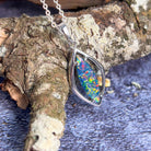 Sterling Silver Opal triplet 31.6x13.1mm pendant - Masterpiece Jewellery Opal & Gems Sydney Australia | Online Shop