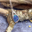 Sterling Silver Opal triplet pendant 26.9x12.8mm - Masterpiece Jewellery Opal & Gems Sydney Australia | Online Shop