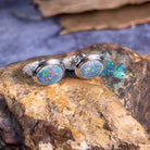 Pair of Sterling Silver Opal Triplet cufflinks 12x10mm - Masterpiece Jewellery Opal & Gems Sydney Australia | Online Shop