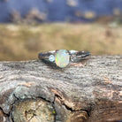 Sterling Silver Crystal Opal with cubic zirconias ring - Masterpiece Jewellery Opal & Gems Sydney Australia | Online Shop