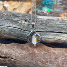 Sterling Silver Boulder Opal pendant heart shape - Masterpiece Jewellery Opal & Gems Sydney Australia | Online Shop