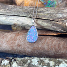 Sterling Silver Opal doublet 20x12mm pendant - Masterpiece Jewellery Opal & Gems Sydney Australia | Online Shop