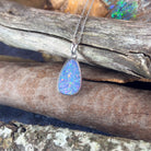 Sterling Silver Opal doublet 20x12mm pendant - Masterpiece Jewellery Opal & Gems Sydney Australia | Online Shop