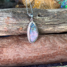 18kt White Gold Boulder Opal 4.3ct pendant - Masterpiece Jewellery Opal & Gems Sydney Australia | Online Shop