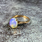 9kt Rose Gold Light Opal 1.64ct solitaire ring - Masterpiece Jewellery Opal & Gems Sydney Australia | Online Shop