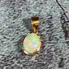 9kt Rose Gold Light Opal 8x6mm pendant - Masterpiece Jewellery Opal & Gems Sydney Australia | Online Shop