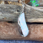 Sterling Silver Boulder Opal long pendant - Masterpiece Jewellery Opal & Gems Sydney Australia | Online Shop