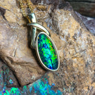 Gold Plated Silver Opal triplet 17x8mm pendant - Masterpiece Jewellery Opal & Gems Sydney Australia | Online Shop