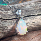 18kt White Gold 2.15ct Light Opal pendant - Masterpiece Jewellery Opal & Gems Sydney Australia | Online Shop