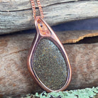 One Rose Gold plated Sterling Silver Freeform Boulder Opal pendant - Masterpiece Jewellery Opal & Gems Sydney Australia | Online Shop