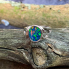 Sterling Silver Oval shape patterned ring - Masterpiece Jewellery Opal & Gems Sydney Australia | Online Shop