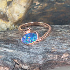 Rose Gold plated Sterling Silver 10x6mm ring - Masterpiece Jewellery Opal & Gems Sydney Australia | Online Shop