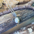 Sterling Silver White Opal pendant - Masterpiece Jewellery Opal & Gems Sydney Australia | Online Shop