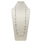 South Sea White Pearls and Labradorite necklace 90cm - Masterpiece Jewellery Opal & Gems Sydney Australia | Online Shop