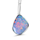 Sterling Silver Red Opal 17x14mm pendant - Masterpiece Jewellery Opal & Gems Sydney Australia | Online Shop