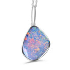 Sterling Silver Red Opal 17x14mm pendant - Masterpiece Jewellery Opal & Gems Sydney Australia | Online Shop